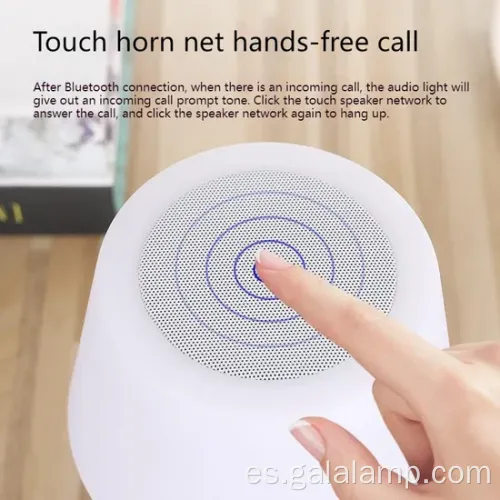 Altavoz Bluetooth colorido con control táctil y lámpara